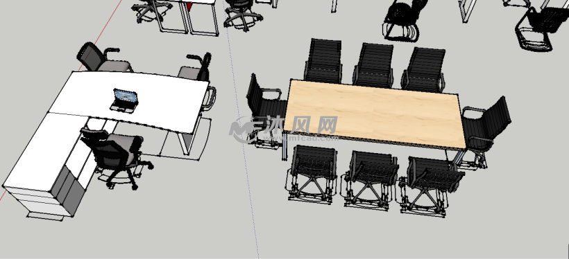 某公司办公室模型小会议桌