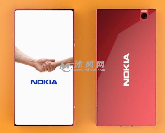诺基亚全屏手机模型 - 通讯工具 - 沐风网