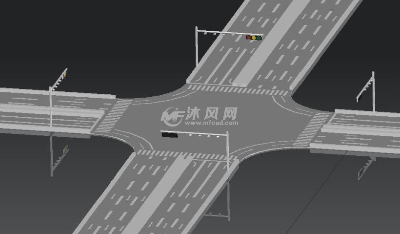 十字路口建模模型