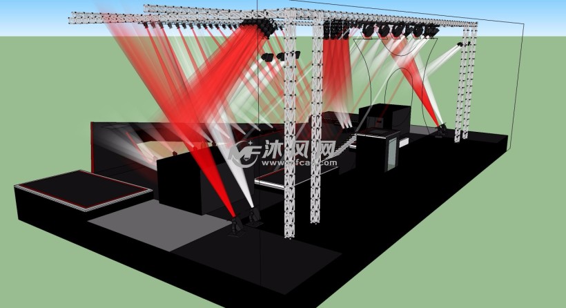 演唱会舞台场景三维模型