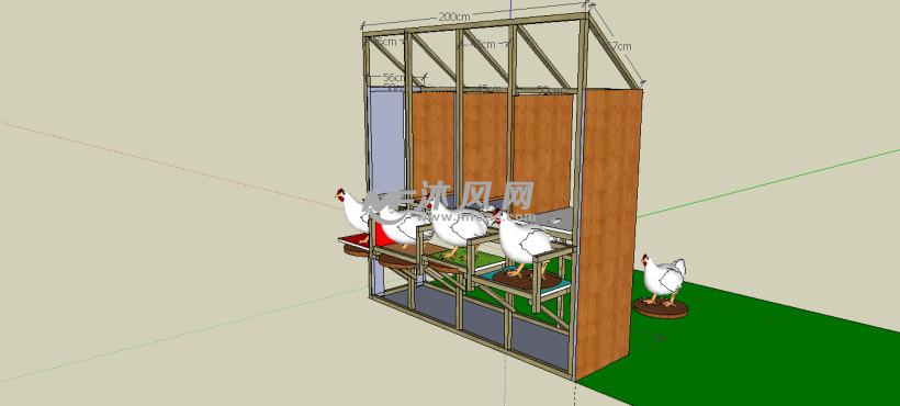 鸡舍设计模型