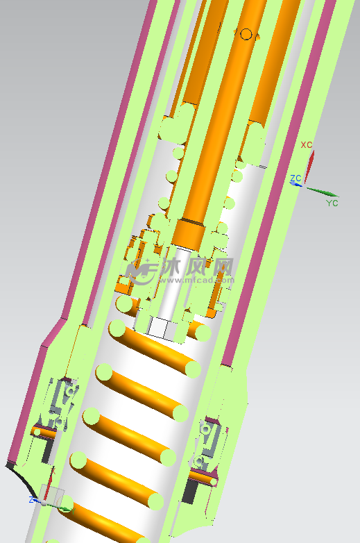 M8-665摩特车、电动车倒置结构前减震器 - 交