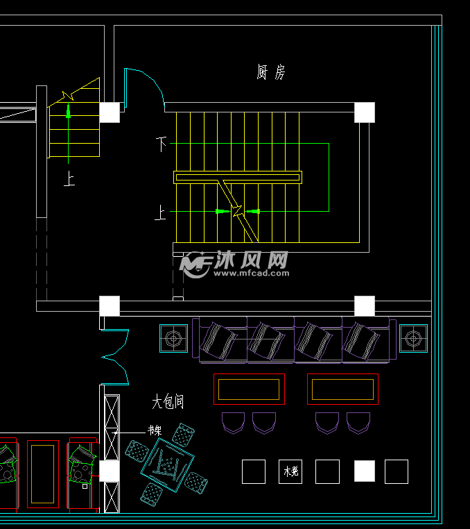 咖啡厅平面布置图