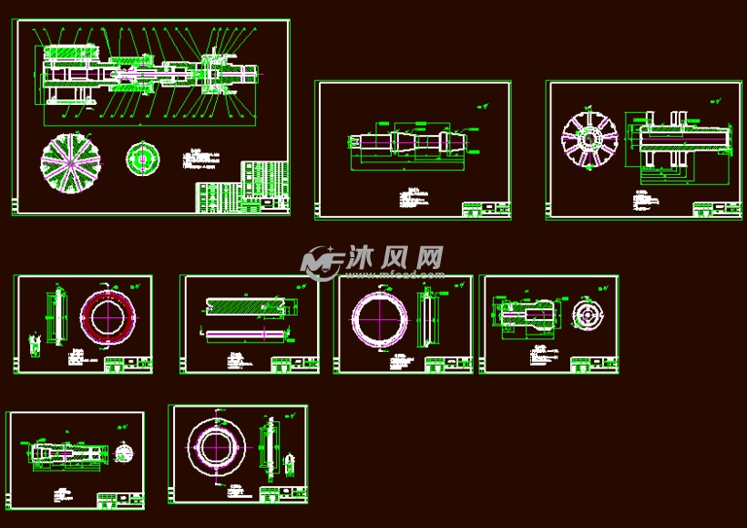 立式珩磨机珩磨头设计【优秀含9张cad图纸】