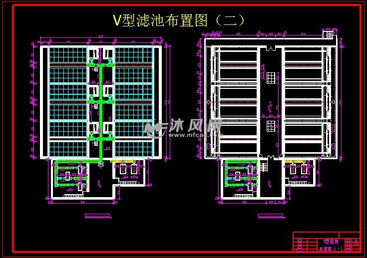 v型滤池布置图(二)