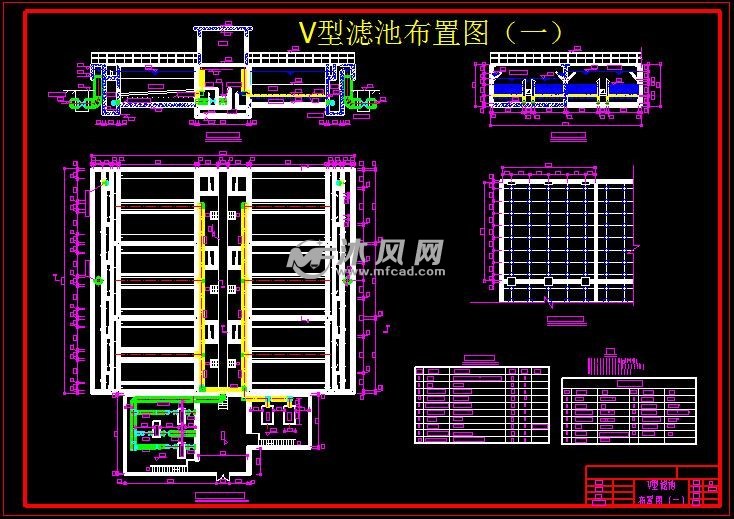 v型滤池布置图(一)