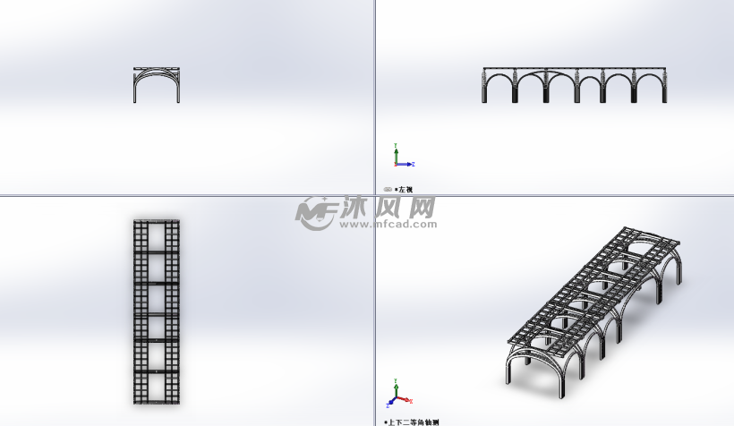 木质结构桥梁模型