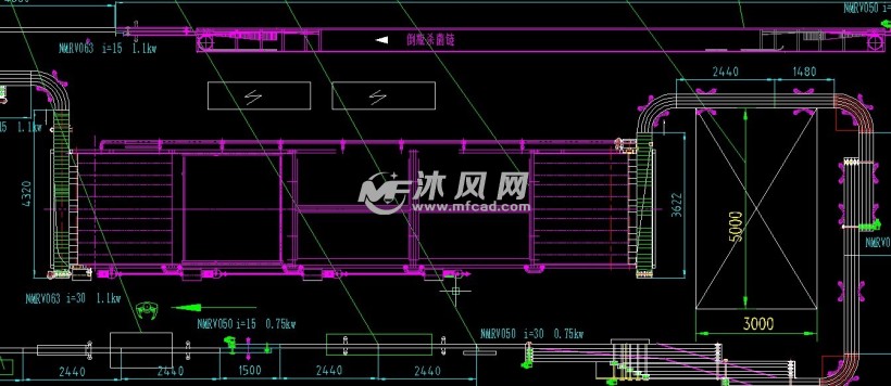 果蔬汁生产线平面布局图