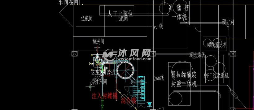 易拉罐罐装含气饮料平面布局图