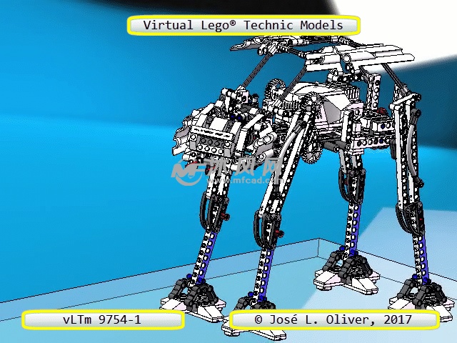 乐高机器人三维模型