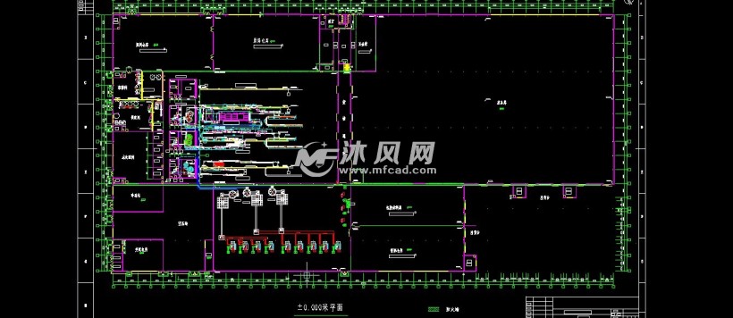 果汁和纯净水生产整厂平面布局图