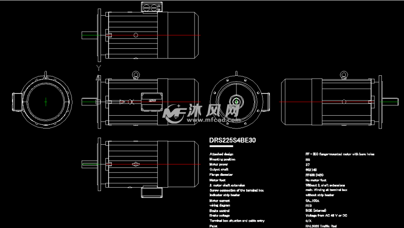 sew电机drs225s4be30三维模型