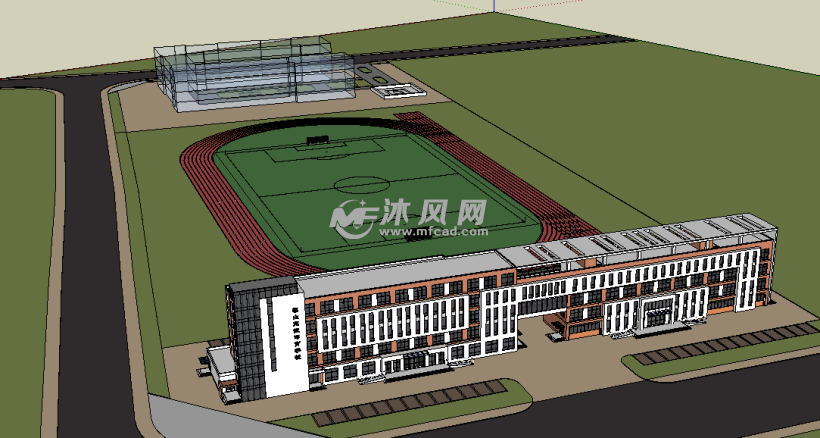 学校教学楼建筑模型