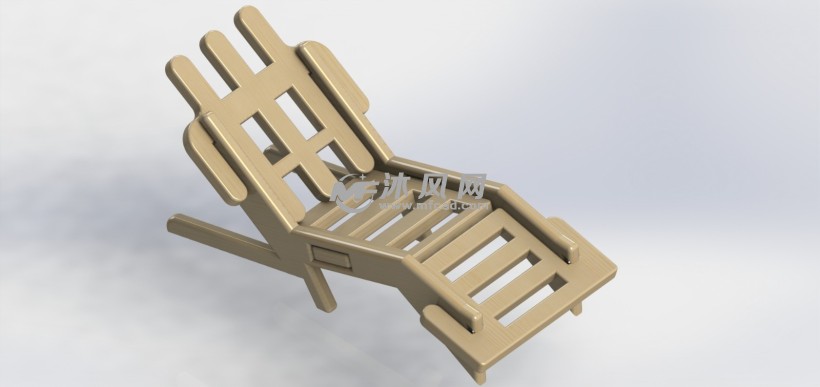 躺椅款式制作模型 - 椅图纸 - 沐风网