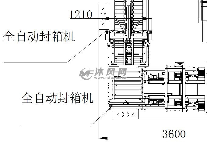 基于autocad07的快递物品全自动打包机