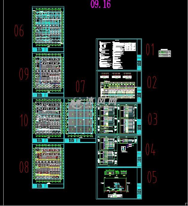 单层钢结构水产品生产车间电气设计施工图