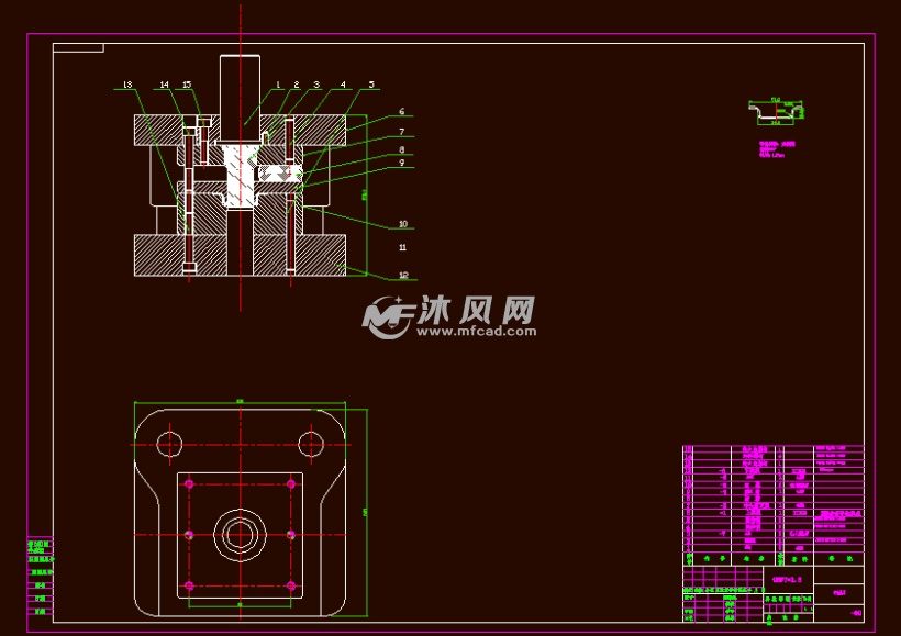 支撑圈冲压模具设计