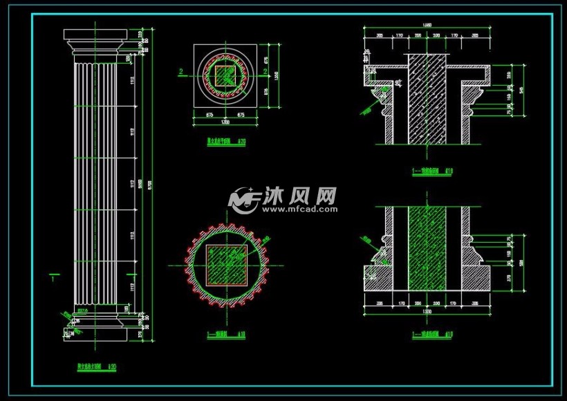 陶立克柱施工图