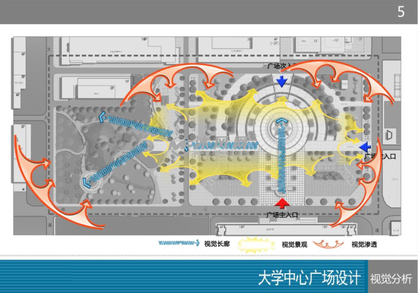 某大学校园景观规划设计(含cad图su模型及文本)