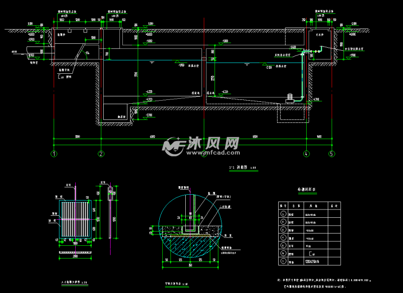 6mx17.6m雨水收集池施工图纸