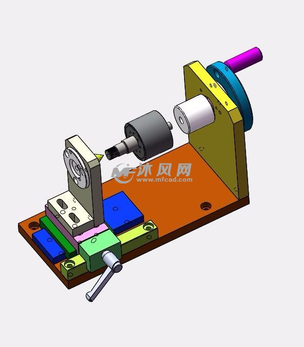 旋转夹紧绕线治具