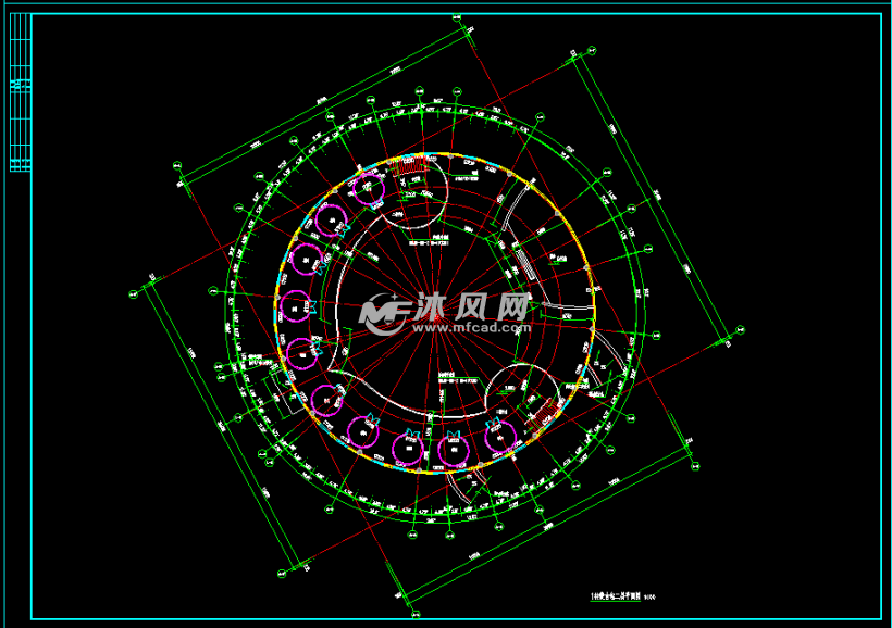 蒙元文化-蒙古包 autocad其他建筑图纸 沐风图纸