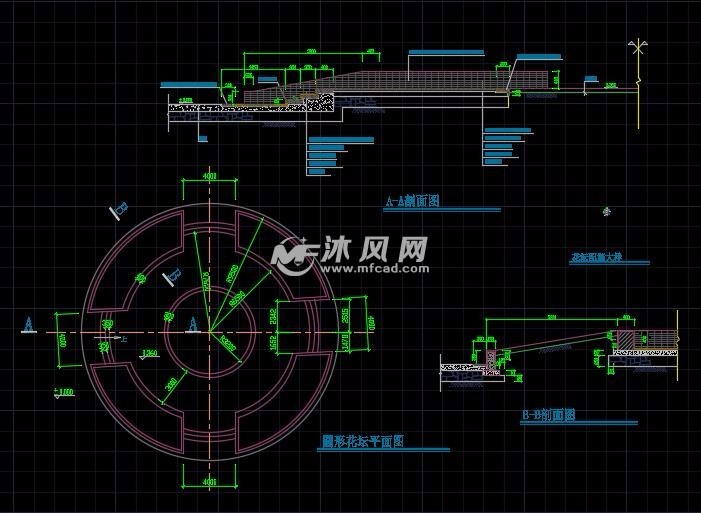 10种花坛样式施工图设计图集