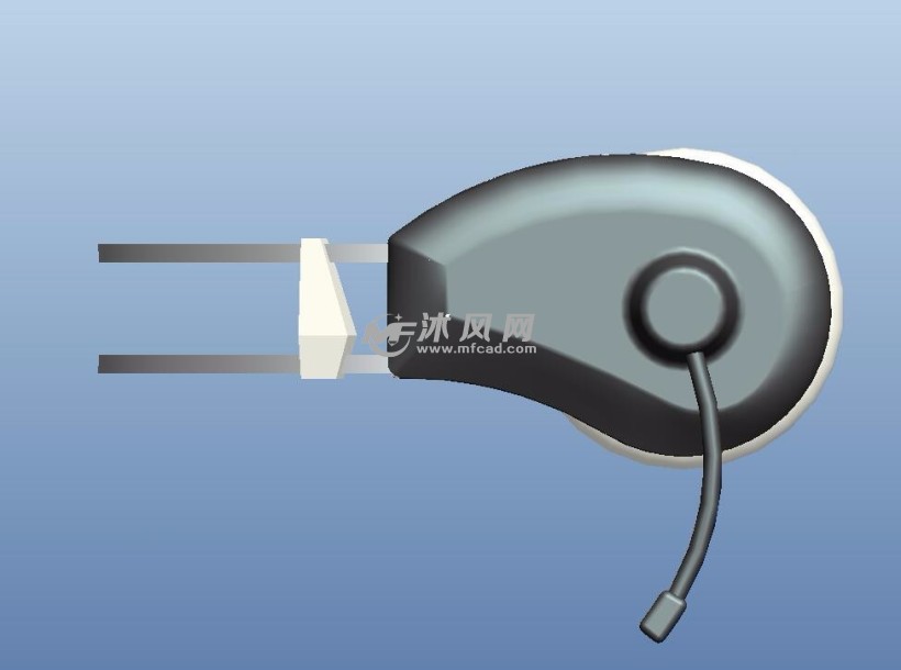 黑白配带话筒游戏耳机