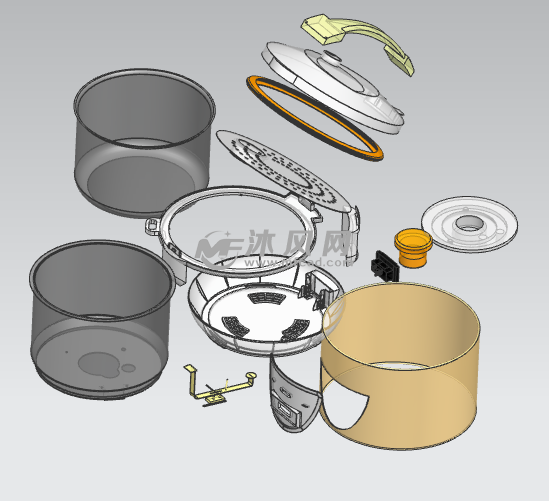 电饭锅3d模型