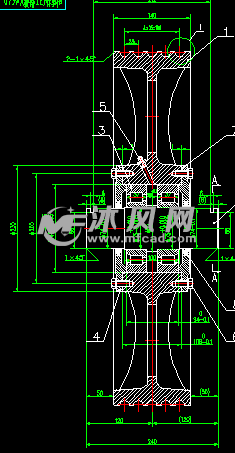 对重部反绳轮组