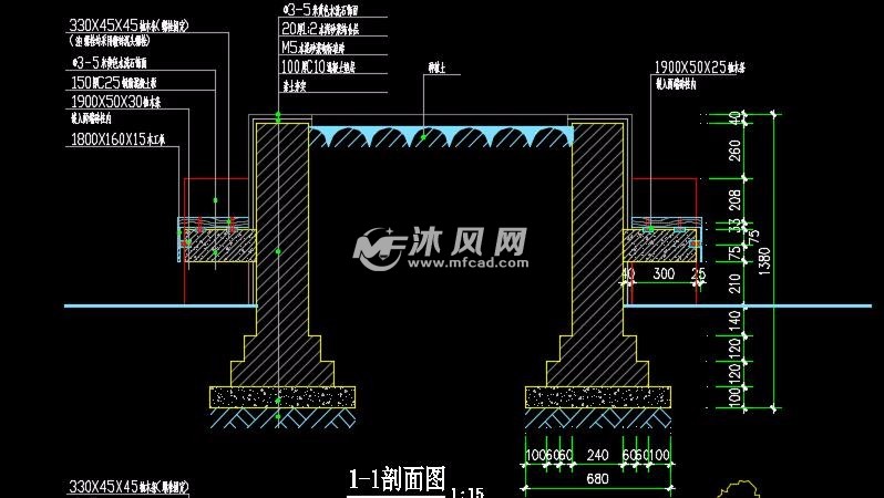 某方形树池施工图