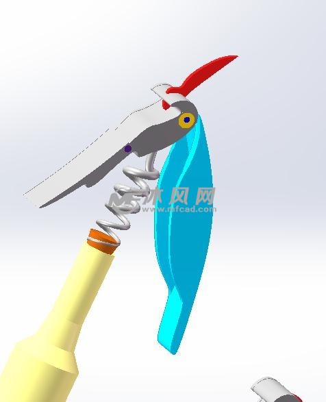 三维开瓶器模型