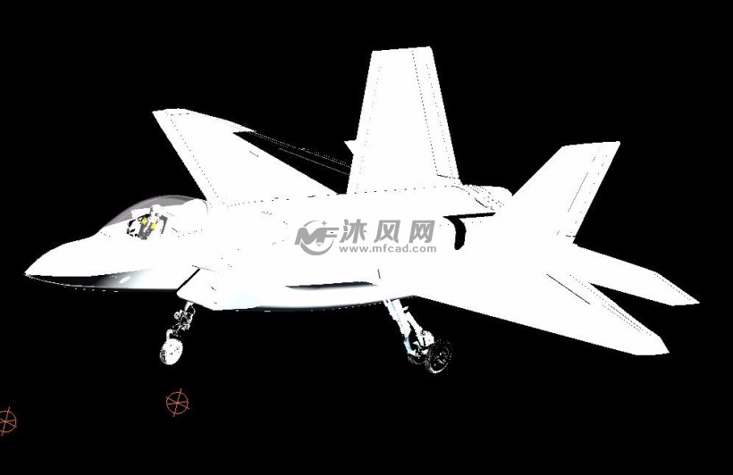 f22猛禽战斗机3d格式cad图