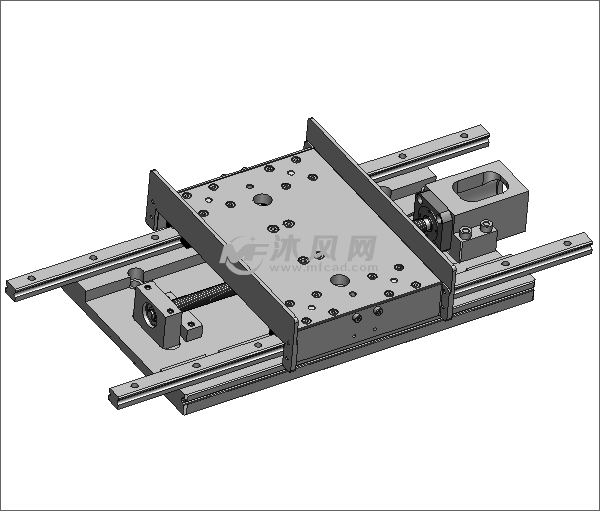 移动导轨设计模型图