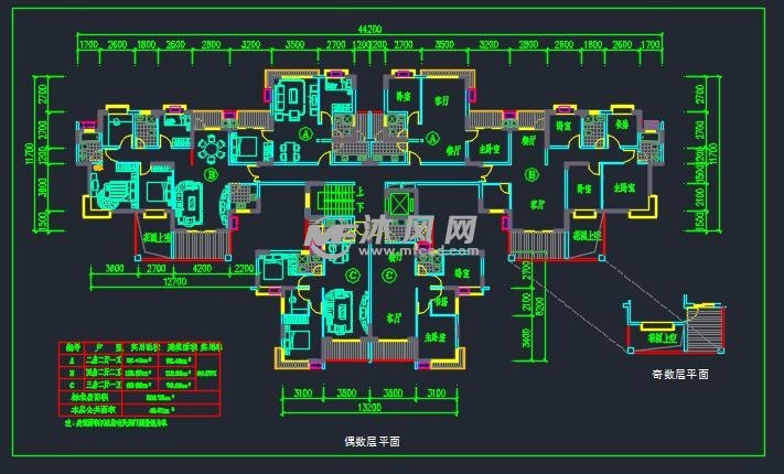 某地公寓平面设计图