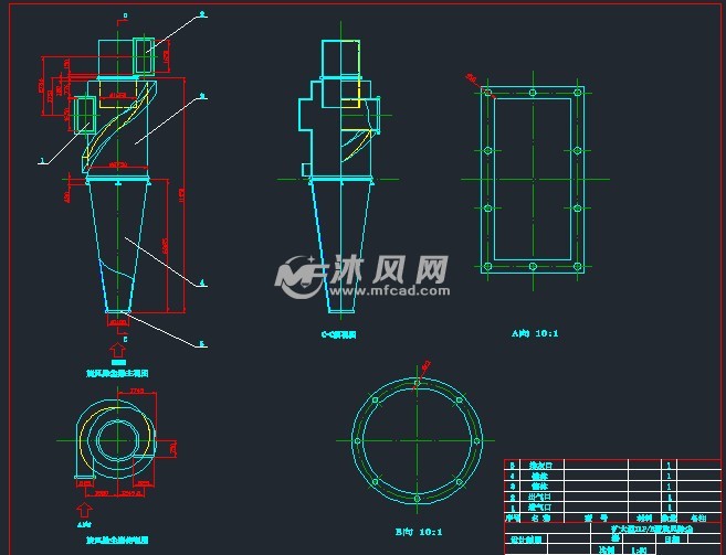 扩大型xlpb型旋风除尘器