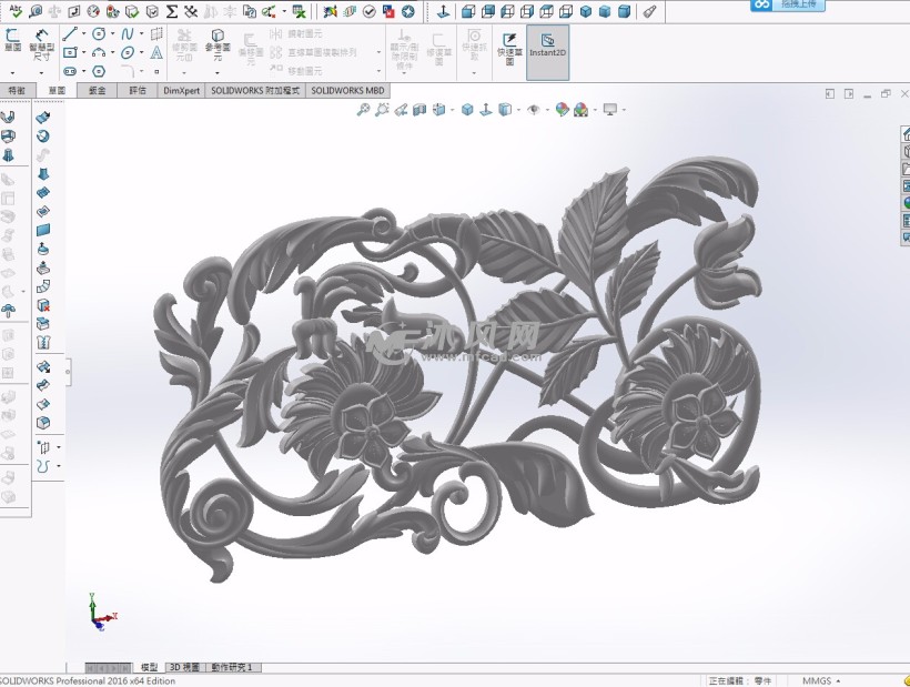 solidworks雕刻图案,solidworks浮雕图案 家具雕花设计