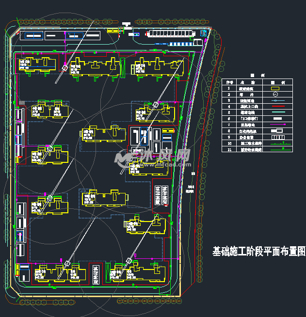 某住宅平面布置图 - autocad住宅建筑平面图形 - 沐风图纸