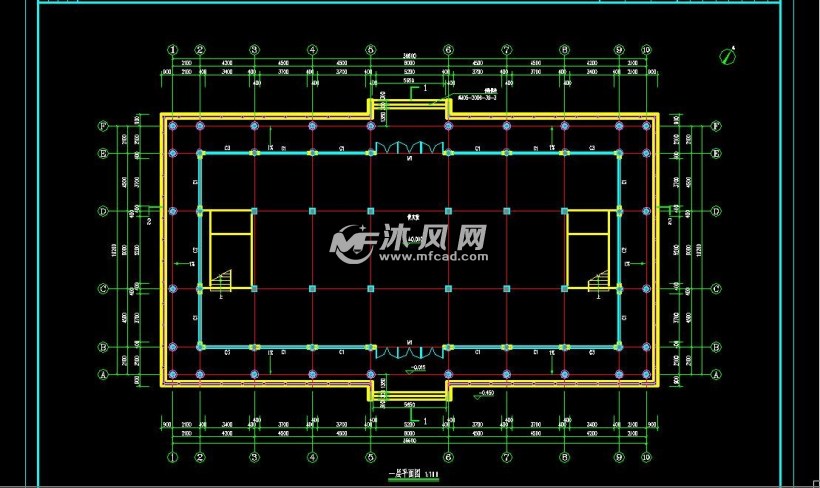 中式仿古3层骨灰堂建筑设计施工图