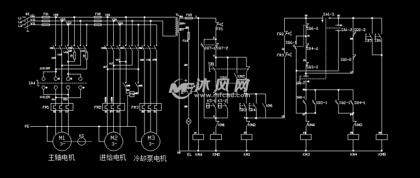 x62w铣床电气原理图