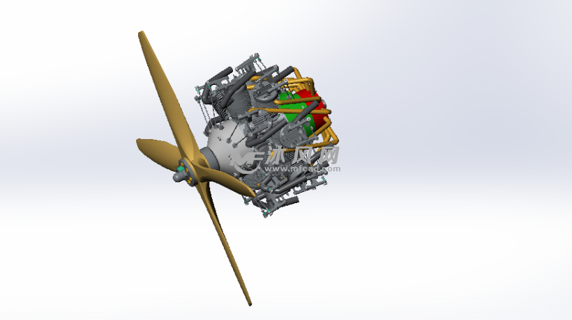 涡轮螺旋桨发动机组模型