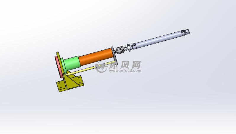 转动轴结构模型图 - 轴及轴承图纸 - 沐风网