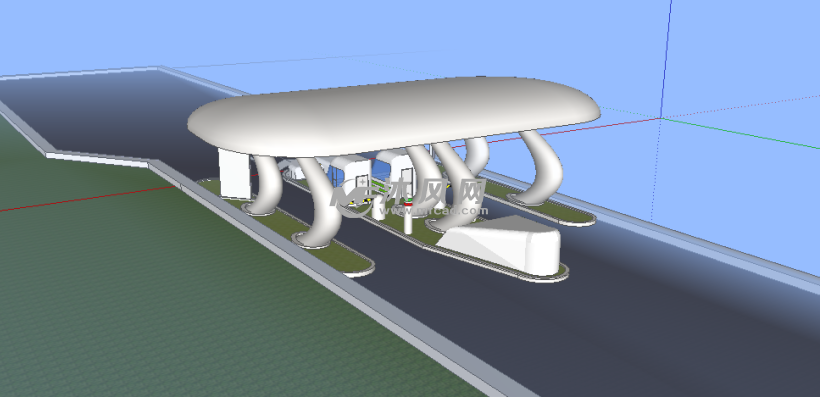 高速路收费站设计图
