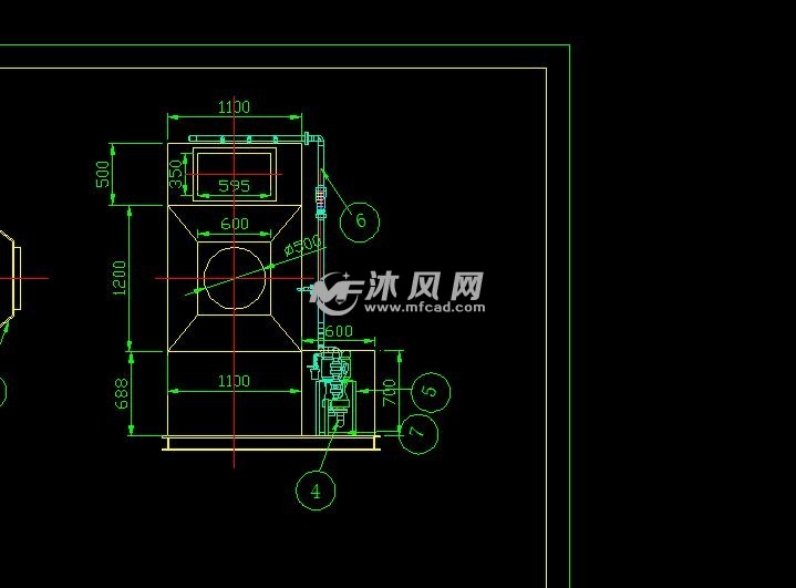 废气处理装置之卧式喷淋洗涤塔设计图