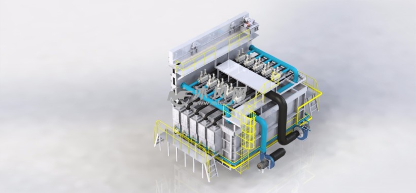 蓄热式加热炉工业窑炉三维建模