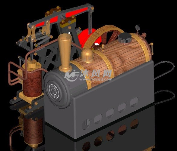 斯特林蒸汽机发动机及蒸汽锅炉模型