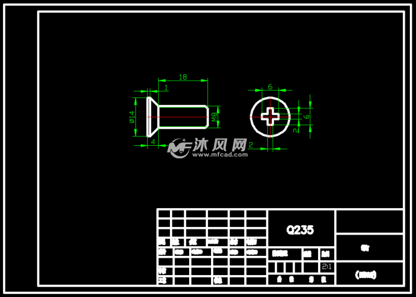 机用虎钳cad完整图纸