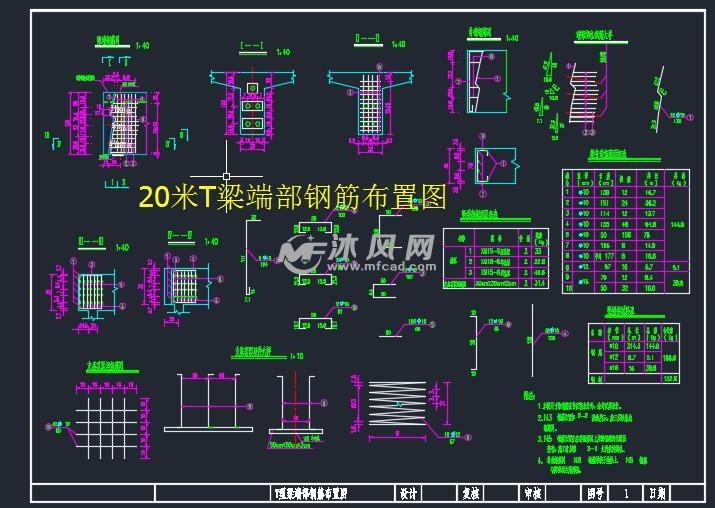 跨径20m预应力简支t型梁桥设计