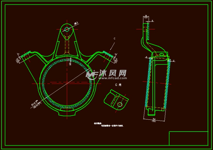 ca10b解放汽车中间轴轴承支架工艺规程及粗车内孔Φ140h7夹具设计