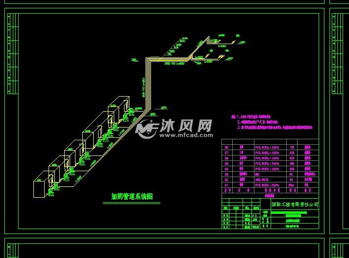 废水处理之化工厂污水处理施工图纸